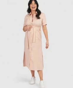 Pea in a Pod Maternity Easton Shirt Dress Blush -Deals The Style Setters Store http3A2F2Fstatic.theiconic.com .au2Fp2Fpea in a pod maternity 9671 3280631 5