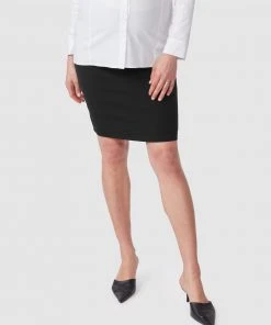 Pea in a Pod Maternity Emma Suiting Skirt Black