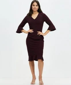 Pink Ruby Believe In Trim Dress Wine -Deals The Style Setters Store http3A2F2Fstatic.theiconic.com .au2Fp2Fpink ruby 1502 7888251 5