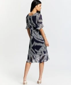 Pink Ruby Wonderland Frill Dress Blue Print -Deals The Style Setters Store http3A2F2Fstatic.theiconic.com .au2Fp2Fpink ruby 1860 4628531 3