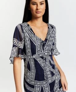 Pink Ruby Wonderland Frill Dress Blue Print -Deals The Style Setters Store http3A2F2Fstatic.theiconic.com .au2Fp2Fpink ruby 1863 4628531 4