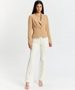 Pink Ruby Colour Block Jacket Beige -Deals The Style Setters Store http3A2F2Fstatic.theiconic.com .au2Fp2Fpink ruby 3346 9868531 5