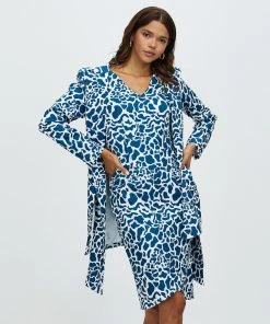 Pink Ruby Seashell Tie Jacket Teal & White -Deals The Style Setters Store http3A2F2Fstatic.theiconic.com .au2Fp2Fpink ruby 7064 0668541 4