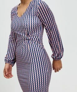 Pink Ruby Turn It Up Twist Dress Navy & Coral -Deals The Style Setters Store http3A2F2Fstatic.theiconic.com .au2Fp2Fpink ruby 9734 2487331 4