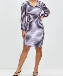 Pink Ruby Turn It Up Twist Dress Navy & Coral -Deals The Style Setters Store http3A2F2Fstatic.theiconic.com .au2Fp2Fpink ruby 9737 2487331 5