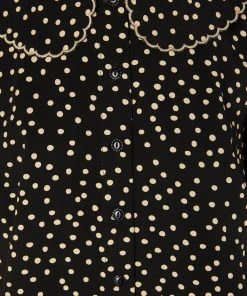 Princess Highway Olivia Spot Blouse Black -Deals The Style Setters Store http3A2F2Fstatic.theiconic.com .au2Fp2Fprincess highway 1544 8356631 6