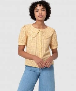 Princess Highway Tallulah Blouse Lemon
