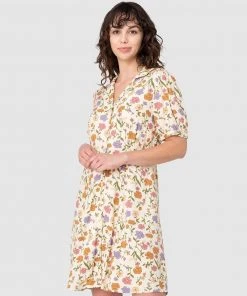 Princess Highway Heather Ditsy Dress Cream