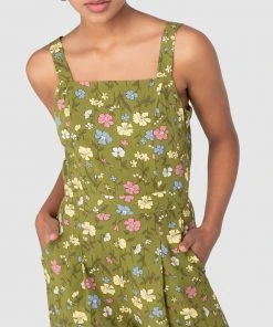 Princess Highway Heather Ditsy Jumpsuit Green -Deals The Style Setters Store http3A2F2Fstatic.theiconic.com .au2Fp2Fprincess highway 2844 1630441 4