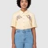 Princess Highway Koala Embroidered Blouse Lemon