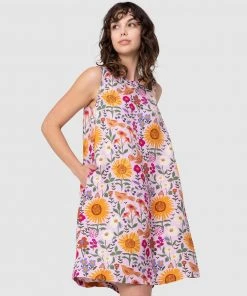 Princess Highway Wild Garden Shift Dress Pink