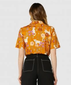 Princess Highway Scandinavian Cat Blouse Mustard -Deals The Style Setters Store http3A2F2Fstatic.theiconic.com .au2Fp2Fprincess highway 5641 2966531 3