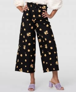 Princess Highway Bianca Ditsy Culotte Black