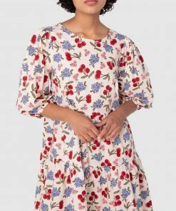 Princess Highway French Cherry Smock Dress Cream -Deals The Style Setters Store http3A2F2Fstatic.theiconic.com .au2Fp2Fprincess highway 6238 9027341 4