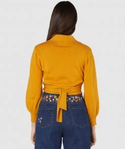 Princess Highway Ballet Wrap Knit Top Yellow -Deals The Style Setters Store http3A2F2Fstatic.theiconic.com .au2Fp2Fprincess highway 7744 3154141 4