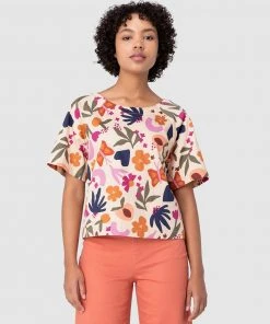 Princess Highway Spring Geo Top Dove Grey