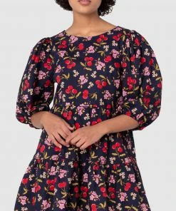Princess Highway French Cherry Smock Dress Navy -Deals The Style Setters Store http3A2F2Fstatic.theiconic.com .au2Fp2Fprincess highway 8154 3637241 4