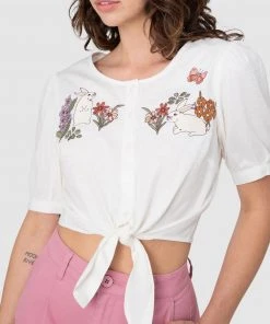 Princess Highway Garden Rabbit Embroidered Blouse White -Deals The Style Setters Store http3A2F2Fstatic.theiconic.com .au2Fp2Fprincess highway 9955 0274241 4