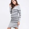 Ripe Maternity Valerie Tunic Dress Grey/Black