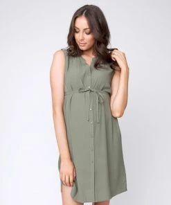 Ripe Maternity April Dress Khaki