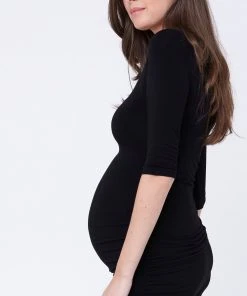 Ripe Maternity Cocoon Elbow Sleeve Dress Black -Deals The Style Setters Store http3A2F2Fstatic.theiconic.com .au2Fp2Fripe maternity 5564 067495 4
