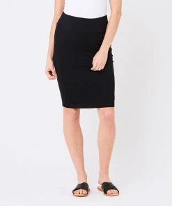 Ripe Maternity Mia Plain Skirt Black