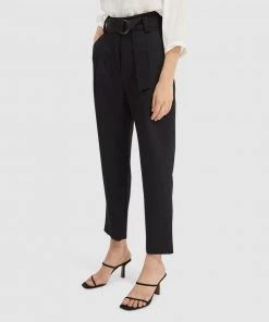 SABA Dharma Belted Slim Pants Black -Deals The Style Setters Store http3A2F2Fstatic.theiconic.com .au2Fp2Fsaba 7784 013199 3