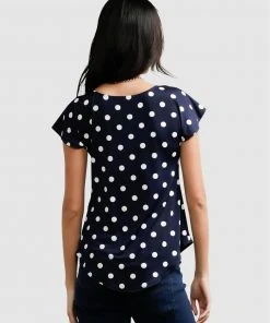 SACHA DRAKE Analia Top Navy Spot -Deals The Style Setters Store http3A2F2Fstatic.theiconic.com .au2Fp2Fsacha drake 1490 6221411 3
