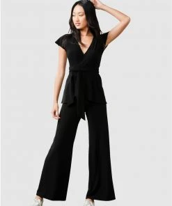 SACHA DRAKE Cap Sleeve Wrap Top Black -Deals The Style Setters Store http3A2F2Fstatic.theiconic.com .au2Fp2Fsacha drake 2212 1532521 5