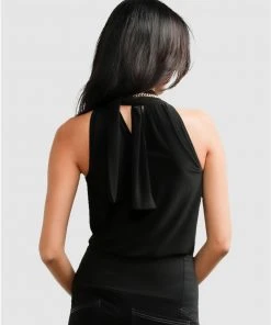 SACHA DRAKE High Neck Tie Top Black -Deals The Style Setters Store http3A2F2Fstatic.theiconic.com .au2Fp2Fsacha drake 2759 608417 3