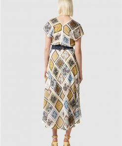 SACHA DRAKE Hey-Day Midi Dress Mustard Scarf Print -Deals The Style Setters Store http3A2F2Fstatic.theiconic.com .au2Fp2Fsacha drake 3381 9720451 3