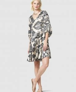 SACHA DRAKE Calico Girl Dress Porcelain Floral