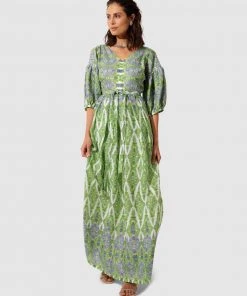 SACHA DRAKE Dandelion Floats Maxi Lime Lavender Fine Cotton -Deals The Style Setters Store http3A2F2Fstatic.theiconic.com .au2Fp2Fsacha drake 4878 0528441 4