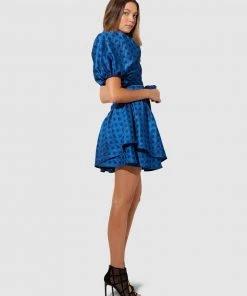 SACHA DRAKE Pavillions Of The Mind Dress Blue Spot Taffeta -Deals The Style Setters Store http3A2F2Fstatic.theiconic.com .au2Fp2Fsacha drake 4990 7210441 2