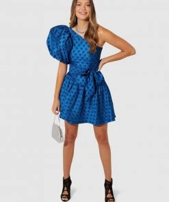 SACHA DRAKE Pavillions Of The Mind Dress Blue Spot Taffeta -Deals The Style Setters Store http3A2F2Fstatic.theiconic.com .au2Fp2Fsacha drake 4997 7210441 5