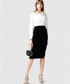 SACHA DRAKE Pencil Skirt Black