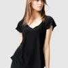 SACHA DRAKE Analia Top Black
