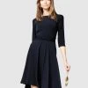 SACHA DRAKE Reverse Wrap Dress Navy