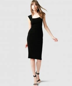 SACHA DRAKE Iris Cap Sleeve Dress Black -Deals The Style Setters Store http3A2F2Fstatic.theiconic.com .au2Fp2Fsacha drake 8176 3006411 4