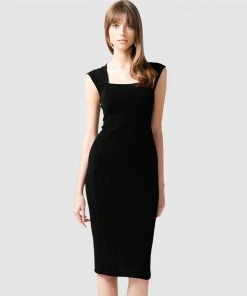 SACHA DRAKE Iris Cap Sleeve Dress Black -Deals The Style Setters Store http3A2F2Fstatic.theiconic.com .au2Fp2Fsacha drake 8179 3006411 5