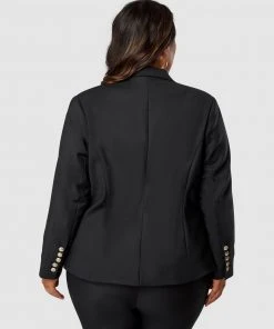 Something 4 Olivia Madeleine Button Blazer BLACK -Deals The Style Setters Store http3A2F2Fstatic.theiconic.com .au2Fp2Fsomething 4 olivia 2053 6308501 4