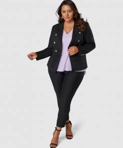 Something 4 Olivia Madeleine Button Blazer BLACK -Deals The Style Setters Store http3A2F2Fstatic.theiconic.com .au2Fp2Fsomething 4 olivia 2063 6308501 6