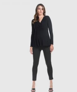 Soon Maternity Dot Print Crop Maternity Pants Khaki Dot -Deals The Style Setters Store http3A2F2Fstatic.theiconic.com .au2Fp2Fsoon maternity 7842 6678621 5