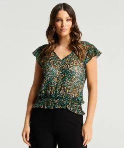 Stella Golden Berry Top Print