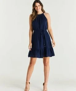 Stella Blaze Halter Dress Navy -Deals The Style Setters Store http3A2F2Fstatic.theiconic.com .au2Fp2Fstella 4182 2112941 5