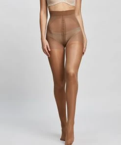 The Legwear Company 2-Pack 40 Denier Eco Maternity Tights Mocha