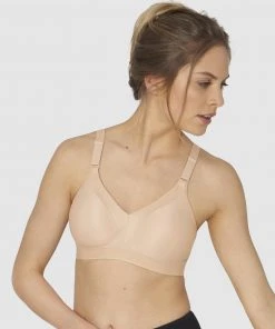 Triumph Triaction Wellness Wirefree Bra Neutral Beige