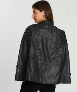 West 14th Crosby Leather Cape Black Leather -Deals The Style Setters Store http3A2F2Fstatic.theiconic.com .au2Fp2Fwest14 0246 863738 3