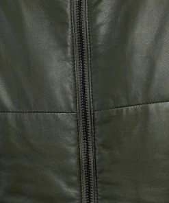 West 14th Uptown Puffer Jacket Bottlebush Green Leather -Deals The Style Setters Store http3A2F2Fstatic.theiconic.com .au2Fp2Fwest14 0907 6087621 6