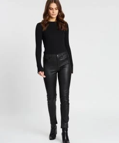 West 14th Houston High-Rise Leggings Black Leather -Deals The Style Setters Store http3A2F2Fstatic.theiconic.com .au2Fp2Fwest14 1813 1710901 5